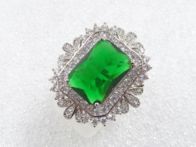COLORED STONE FASHION RING / JP SIZE 13.5